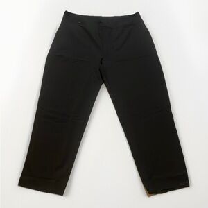 NWOT Black Stretch Work Capris Pants sz L